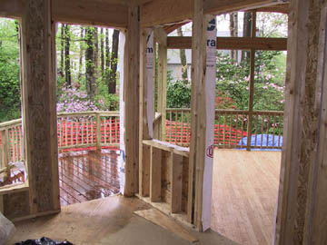 Looking out from the dining room