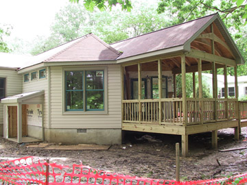 Family room and porch