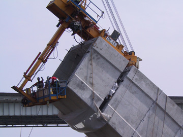 Wilson Bridge construction