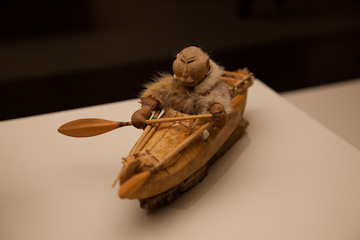 "Model kayak" at the Anchorage Museum