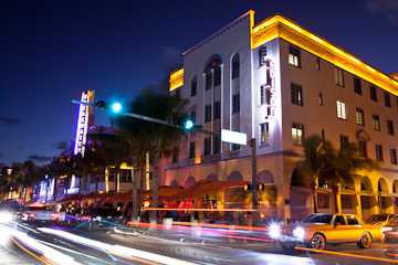 The Edison on Beach Drive, Miami Beach, at twilight