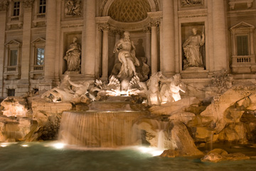 Trevi Fountain at night
