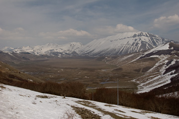 The Piano Grande; the Monti Sibilini in the distance