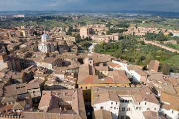 View from the tower in Siena